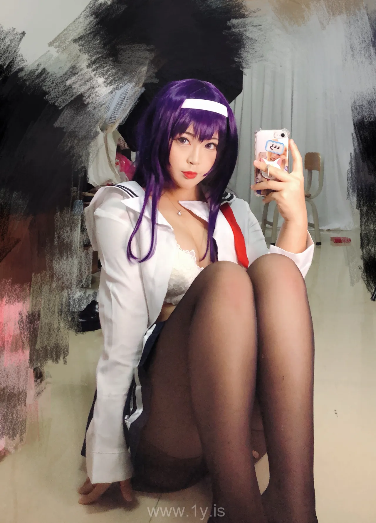 Coser@白烨 NO.020 学姐校服自拍